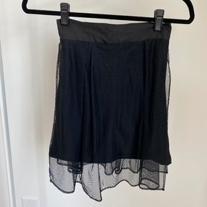 Black Sheer Skirt Small
